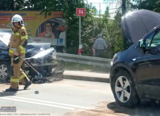 Wypadek na DK94 w Łapczycy, jedna osoba trafiła do szpitala