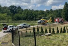 Gorzków. Śmigłowiec LPR przyleciał na ratunek, ale się zepsuł