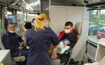Kolejna akcja oddawania krwi w brzeskiej komendzie