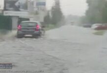 Ulewa nad Bochnią. Ulica Łany całkowicie zalana – WIDEO