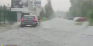 Ulewa nad Bochnią. Ulica Łany całkowicie zalana – WIDEO