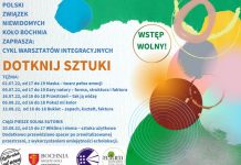 Bochnia. „Bukiet – zapach, kształt, faktura” w ramach warsztatów artystycznych „Dotknij sztuki”