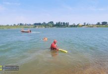 Bocheńscy strażacy ćwiczyli ratownictwo na żwirowni w Targowisku