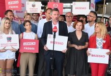 Posłowie Lewicy w Brzesku. „Ludzie mówią: po prostu pogońcie PiS”