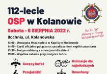 W sobotę uroczystości 112-lecia OSP w Kolanowie