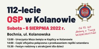 W sobotę uroczystości 112-lecia OSP w Kolanowie