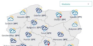 Jaka pogoda w niedzielę? Możliwe silne opady deszczu ☔