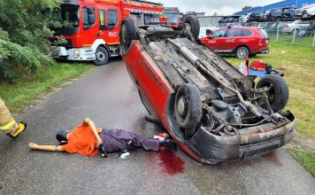 Karambol w Brzesku – duże ćwiczenia służb ratowniczych – ZDJĘCIA