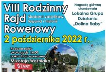 W niedzielę w Nowym Wiśniczu VIII Rodzinny Rajd Rowerowy