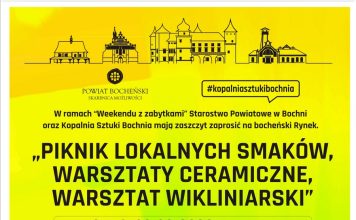 Bochnia. W piątek piknik lokalnych smaków, warsztaty ceramiczne i wikliniarskie