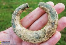 Bransoleta z epoki brązu sprzed ok. 4 tys. lat odkryta w pobliżu Bochni