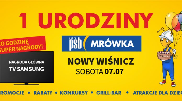 Wiśnicz: Urodziny marketu Mrówka. Do wygrania telewizor!