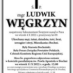 Podano datę pogrzebu śp. Ludwika Węgrzyna