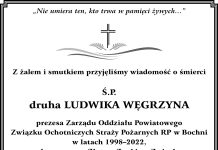 ▪ Kondolencje od Zarządu Oddziału Powiatowego ZOSP RP w Bochni