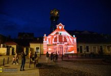 Bochnia. Patriotyczny mapping na szybie Sutoris – WIDEO, ZDJĘCIA