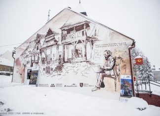 Na wiśnickim Rynku odsłonięto mural z rysunkiem Jana Matejki