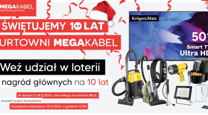 🔸 10 nagród głównych na 10 urodziny MEGAKABEL.pl – ZOBACZ!