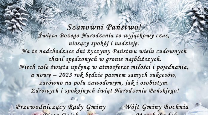 Życzenia od władz Gminy Bochnia