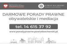 🔸 Gdzie po DARMOWE PORADY PRAWNE? – LISTA punktów w Powiecie Bocheńskim