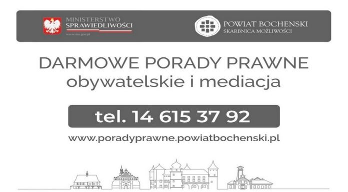🔸 Szukasz pomocy – zobacz listę Nieodpłatnego Poradnictwa na terenie powiatu bocheńskiego