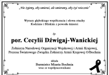 Kondolencje od Burmistrza Bochni i Współpracowników