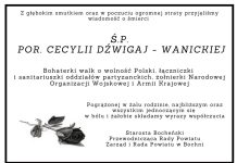 Kondolencje od władz Powiatu Bocheńskiego