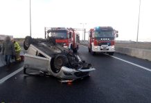 Dachowanie na węźle A4 Bochnia – ZDJĘCIA