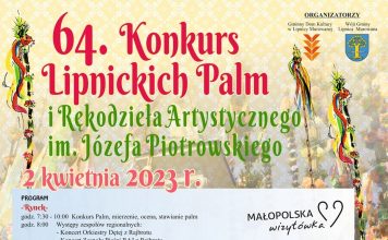 W niedzielę 64. Konkurs Lipnickich Palm – PROGRAM