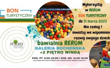 🔸 Wykorzystaj Bon Turystyczny w Bawialni RERUM do 31 marca!
