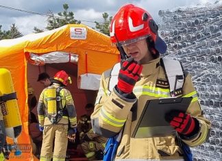 Bochnia. Duże ćwiczenia straży pożarnej przy ul. Partyzantów – WIDEO