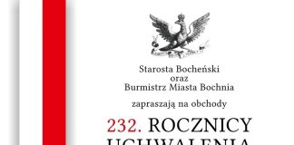 Bocheńskie obchody 232. rocznicy Uchwalenia Konstytucji 3 Maja – PROGRAM
