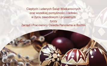 Życzenia od Zarządu i Pracowników Osiedla Panorama w Bochni