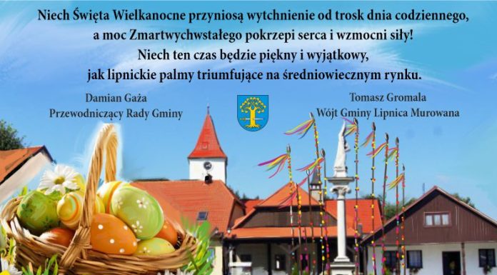 Życzenia od władz gminy Lipnica Murowana