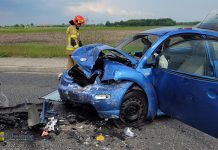 Wypadek na drodze przy wjeździe na A4 w Bochni. Trzy osoby ranne – ZDJĘCIA