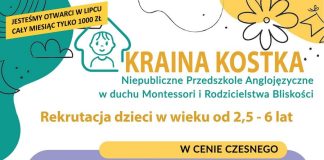 🔸 Nowoczesne przedszkole Kraina Kostka – REKRUTACJA