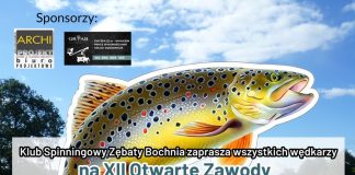 XII Otwarte Zawody Spinningowe Pstrąg Doliny Raby – zapisy do 17 maja