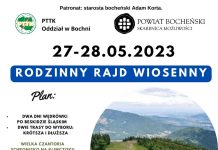 Rodzinny Rajd Wiosenny z PTTK i starostwem powiatowym