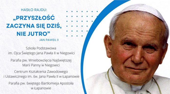 W sobotę XXII Rajd Szlakiem Papieskim z Łapanowa do Niegowici