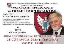 Dom Bochniaków. W środę wspólne śpiewanie ku pamięci Stanisława Kobieli
