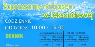 W sobotę otwarcie sezonu na basenie w Leksandrowej