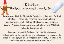 Biblioteka zaprasza do udziału w e-konkursie „Bochnia od początku bez końca…”