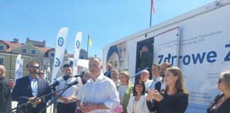 Prezydent Andrzej Duda pojawił się na Rynku w Bochni
