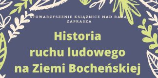 Książnice. W środę spotkanie „Historia ruchu ludowego na Ziemi Bocheńskiej”