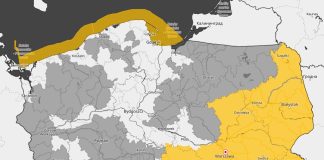 Ostrzeżenie przed ulewami. Pomarańczowy alert