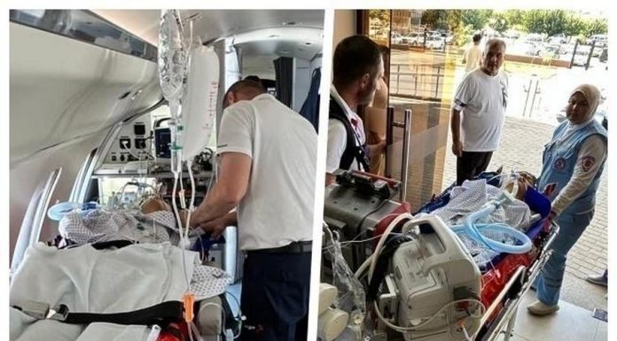 Ranny lekarz z bocheńskiego szpitala został już przetransportowany do Polski