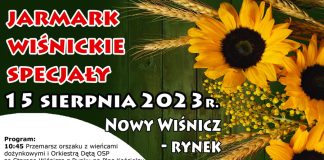 We wtorek Jarmark „Wiśnickie Specjały” – PROGRAM