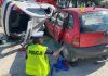 Brzesko. Zderzenie dwóch samochodów, w autach były uwięzione osoby – ćwiczenia służb ratunkowych
