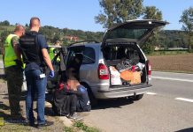 Nielegalni imigranci i przemytnik zatrzymani w rejonie Brzeska