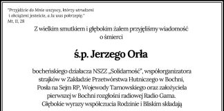 ◾ Kondolencje od władz Powiatu Bocheńskiego