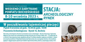 „Weekend z zabytkami”. Archeologiczne warsztaty i spacer – PROGRAM